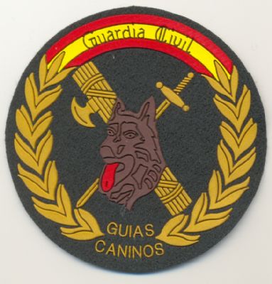 Emblema de brazo de Guias Caninos de la Guardia Civil ( K-9 )