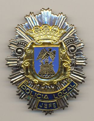 Placa Metlica de Policia de Aguilas (Murcia)