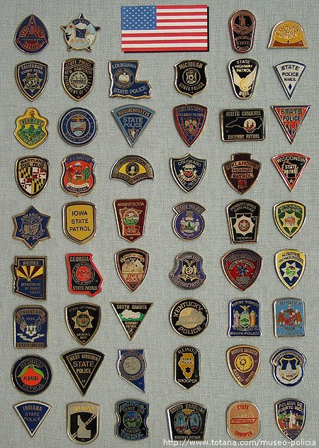 Placas Policias U.S.A.
