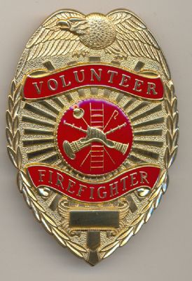 Placa Metalica de pecho Bomberos Voluntarios de Las Vegas (Nevada) U.S.A.