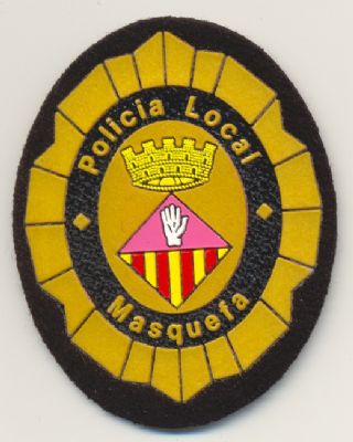 Emblema de brazo y pecho de Policia Local Masquef (Catalua)
