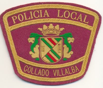 Emblema de brazo de Policia Local Collado Villalba (Madrid)