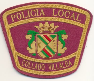 Emblema de brazo de Policia Local Collado Villalba (Madrid)
