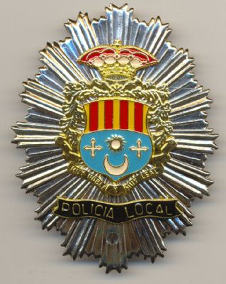Placa Metalica pecho Policia Local Archena (Murcia)