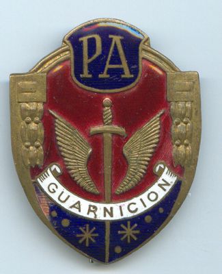 Placa Metalica de Policia Armada (Guarnicion) Epoca de Franco