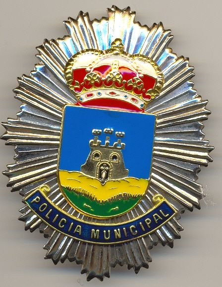 Placa Metalica de Pecho Policia Local Bullas (Murcia)