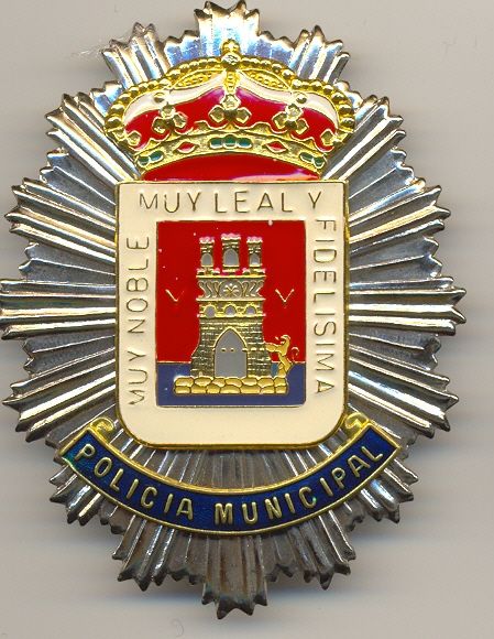 Placa Metalica de Pecho Policia Local Yecla (Murcia)