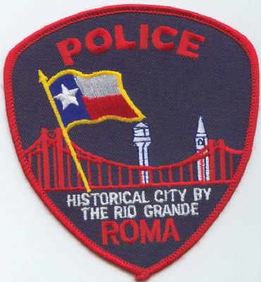Emblema Brazo Policia Roma (Texas) U.S.A.
