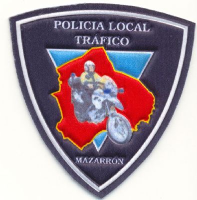 Emblema Brazo Policia Local Mazarrón (Patrulla Tráfico) Murcia.