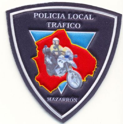Emblema Brazo Policia Local Mazarrn (Patrulla Trfico) Murcia.
