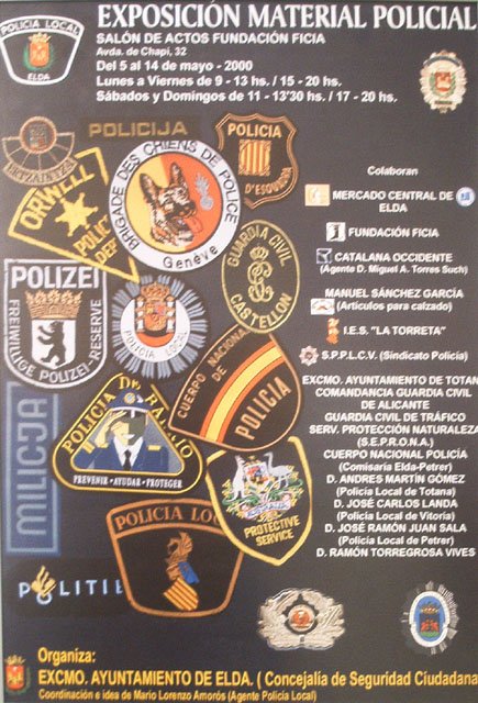 1 participacion exposicion material policial(Elda-Alicante)