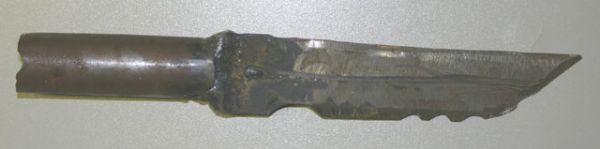 Arma blanca de elaboracion casera (recogida a delincuentes) 