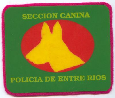 Emblema de la Seccion Canina Policia Entre Rios (Argentina)
