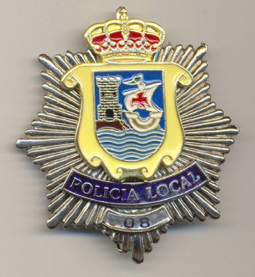 Placa Metalica Policia Local Comillas (Cantabria)