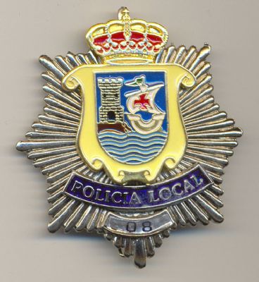 Placa Metalica Policia Local Comillas (Cantabria)