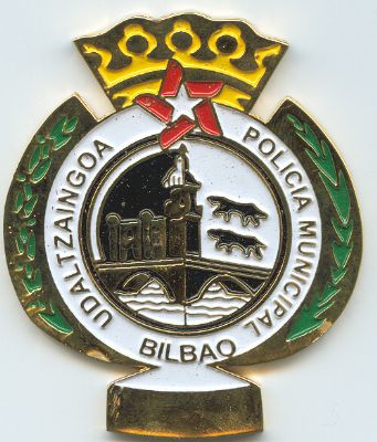 Placa Metalica Policia Municipal Bilbao
