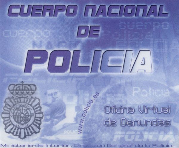 CNP. Oficina Virtual de Denuncias