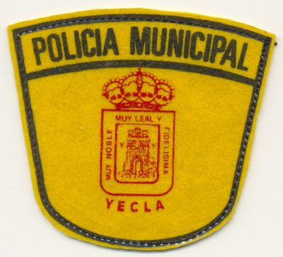 Antiguo Emblema de Brazo de Policia Local de Yecla (Murcia) 
