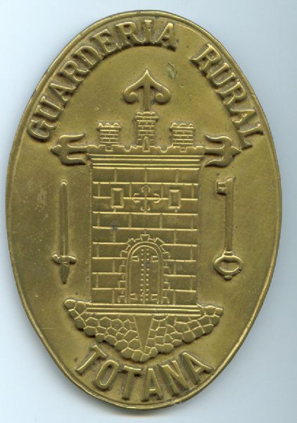 Chapa Cinto Guarderia Rural de Totana.