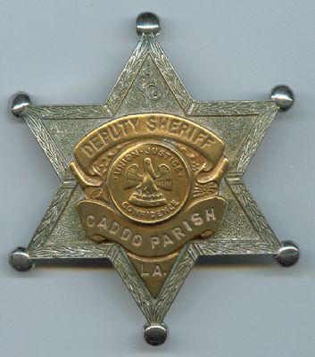 Placa Metalica de Caddo Parish ( Los Angeles) U.S.A.