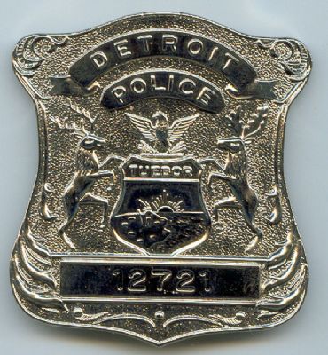 Placa Metalica Policia Detroit (U.S.A)