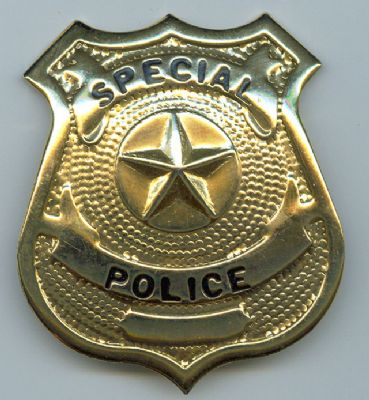 Placa de Policía Metálica de 6 cm