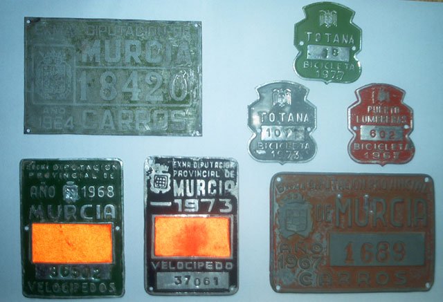 Placas matricula carros, velocipedos, bicicletas ..